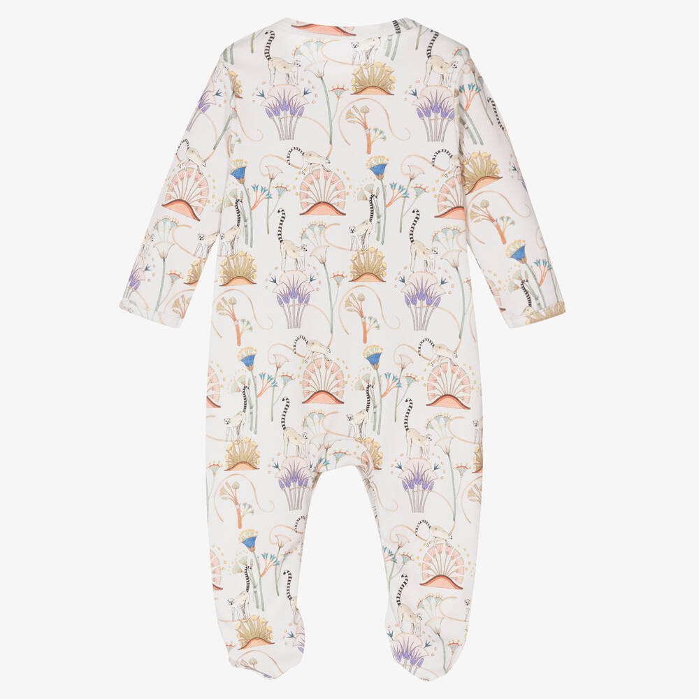 My Little Pie-Grey Cotton Lemur Babygrow | Childrensalon Outlet