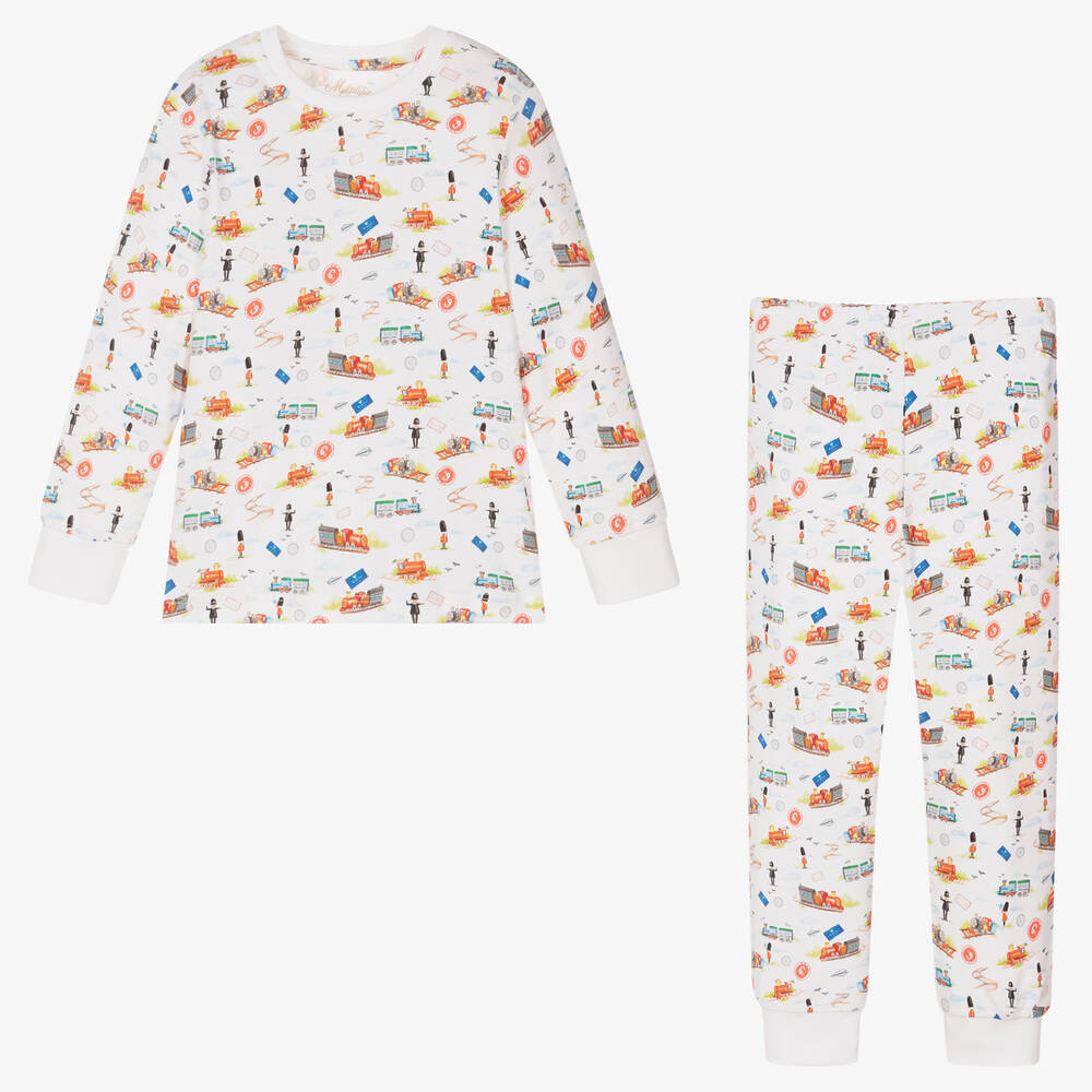 My Little Pie-Ivory Little Train Pyjamas | Childrensalon Outlet