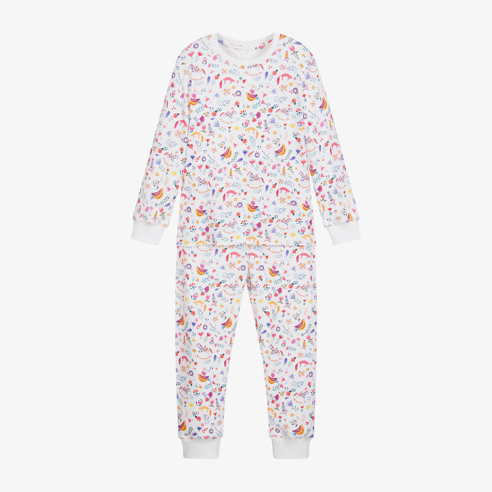 My Little Pie - Ivory Supima Cotton Pyjamas | Childrensalon