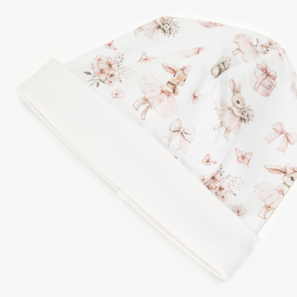 My Little Pie-Pink And White Bunny Hat | Childrensalon Outlet