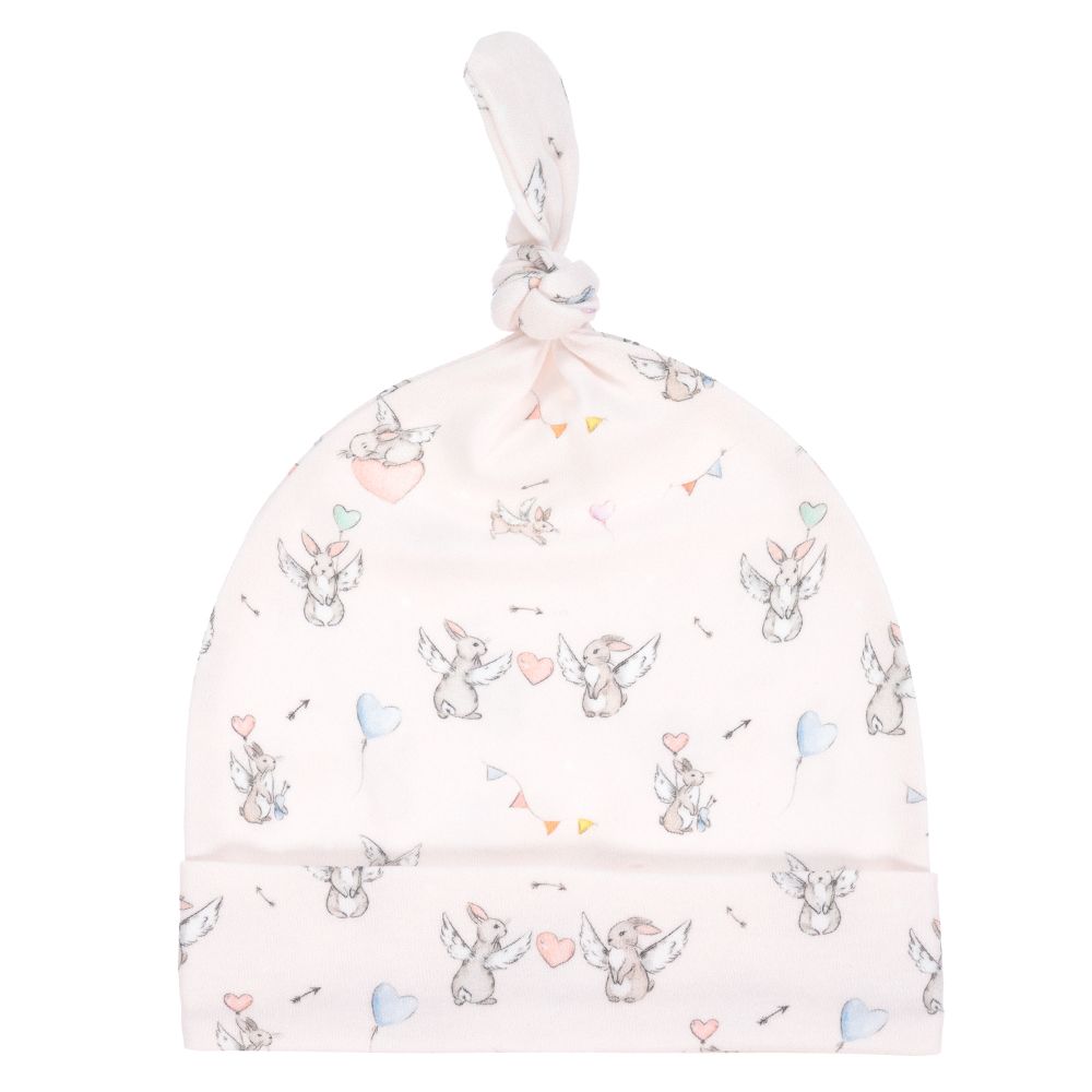 My Little Pie - Bonnet rose en coton Supima Lapin | Childrensalon