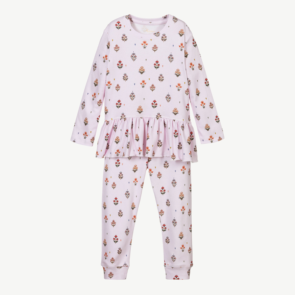 My Little Pie - Pyjama fleuri rose | Childrensalon