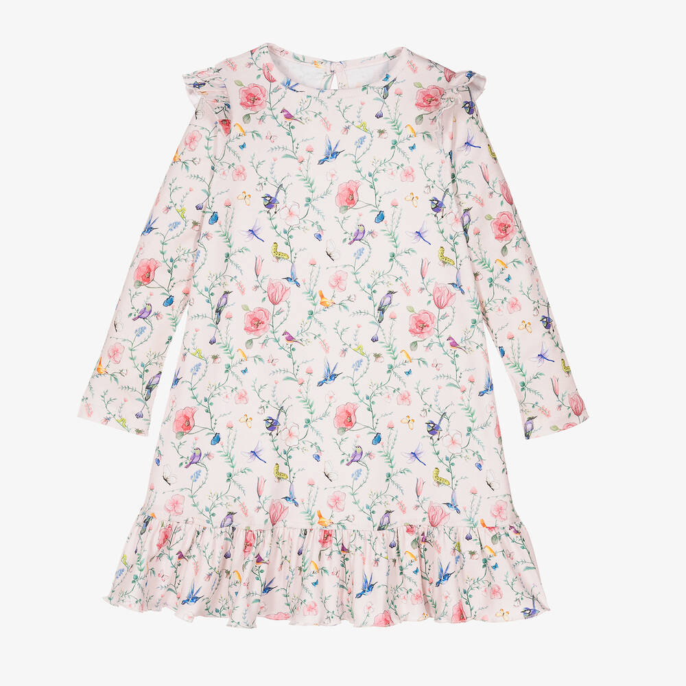 My Little Pie - Pink Jasmine Print Nightdress | Childrensalon