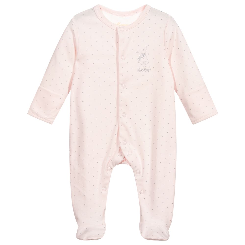 My Little Pie - Pink Supima Cotton Babygrow | Childrensalon