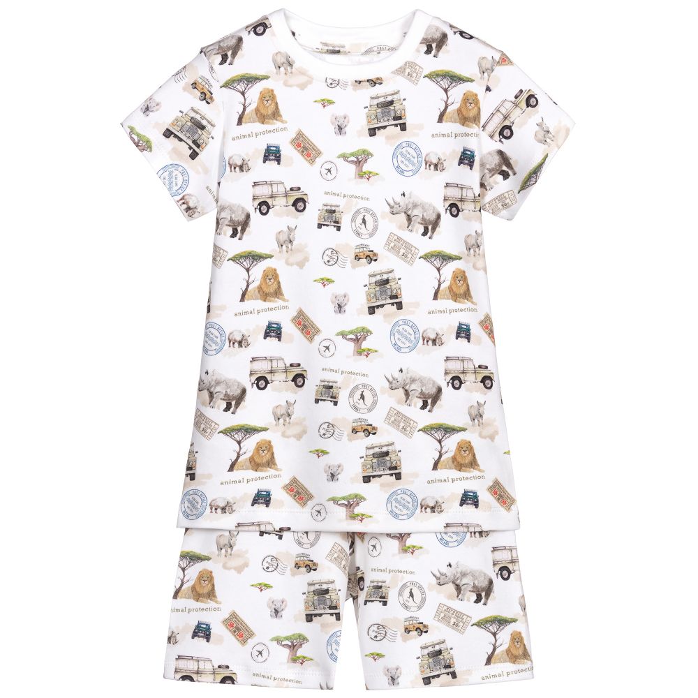 My Little Pie - Safari Supima Short Pyjamas | Childrensalon