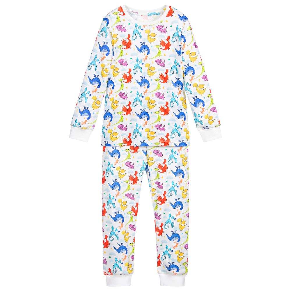 My Little Pie - Pyjama aus Supima-Baumwolle mit Drachenmuster | Childrensalon