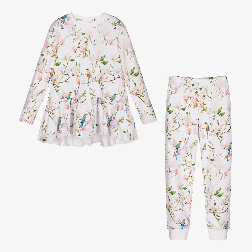 My Little Pie-Пижама из хлопка супима с магнолиями | Childrensalon Outlet