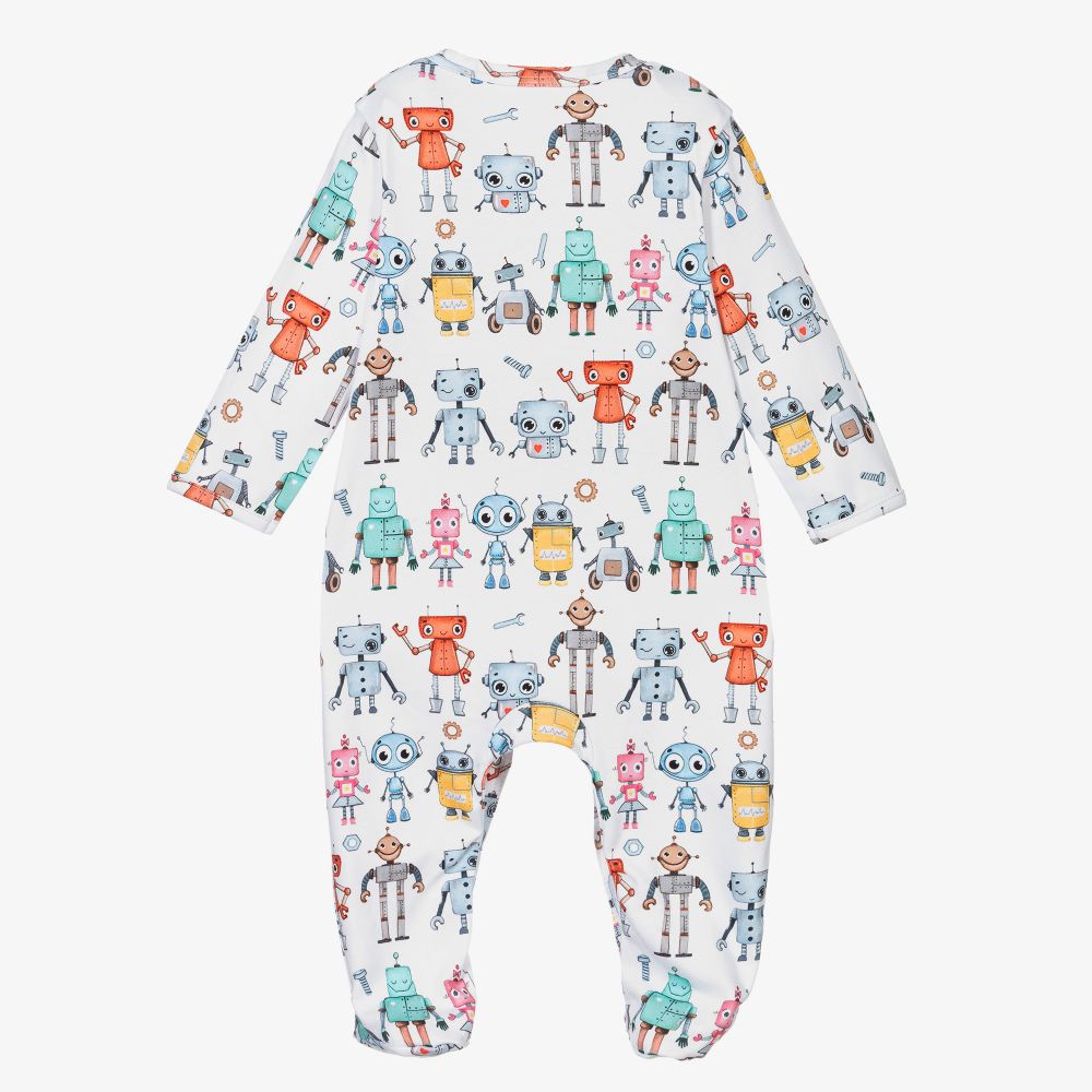 My Little Pie-Supima Cotton Robots Babygrow | Childrensalon Outlet