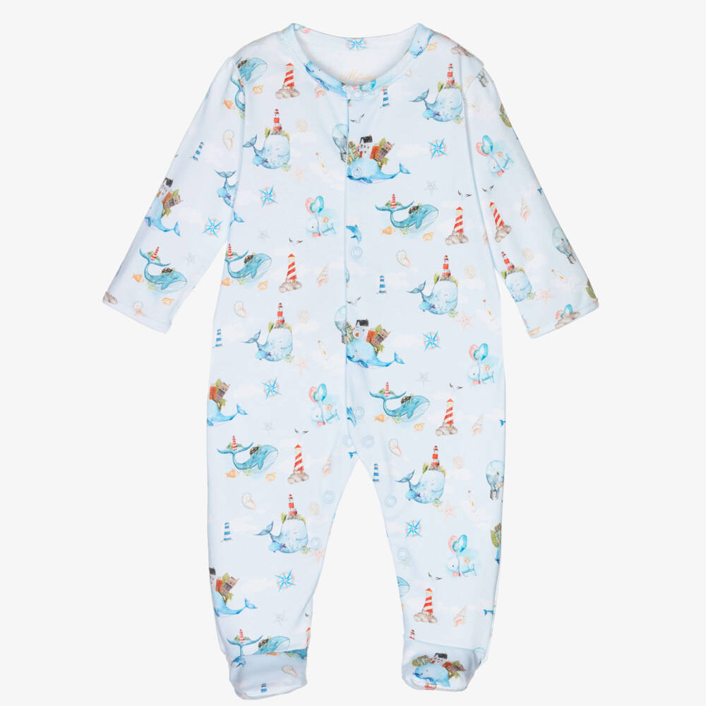 My Little Pie-بيبي غرو قطن عضوي سوبيما لون أزرق للأطفال | Childrensalon Outlet