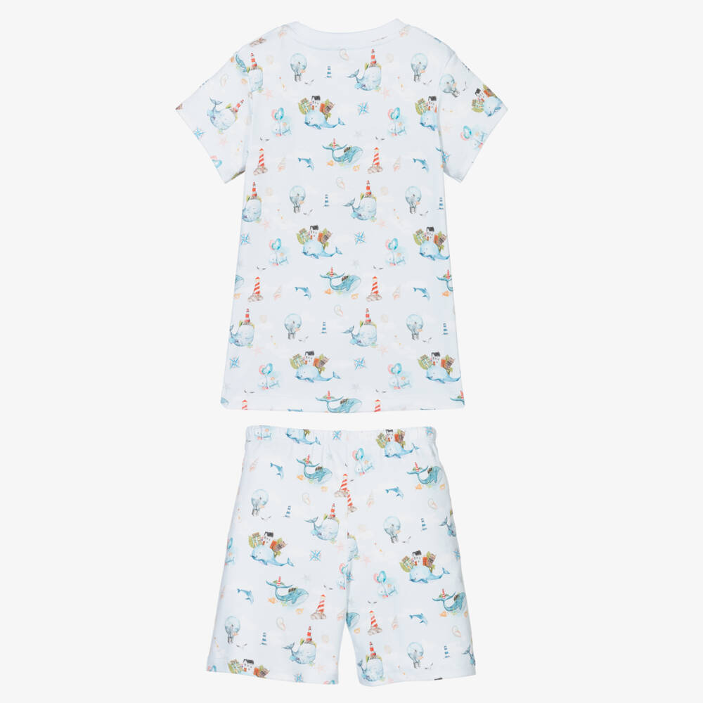My Little Pie-Supima Cotton Whales Pyjamas | Childrensalon Outlet