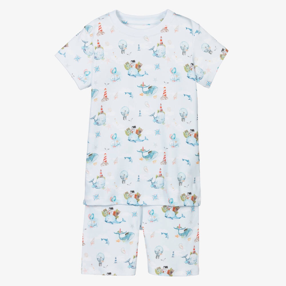 My Little Pie-Supima Cotton Whales Pyjamas | Childrensalon Outlet