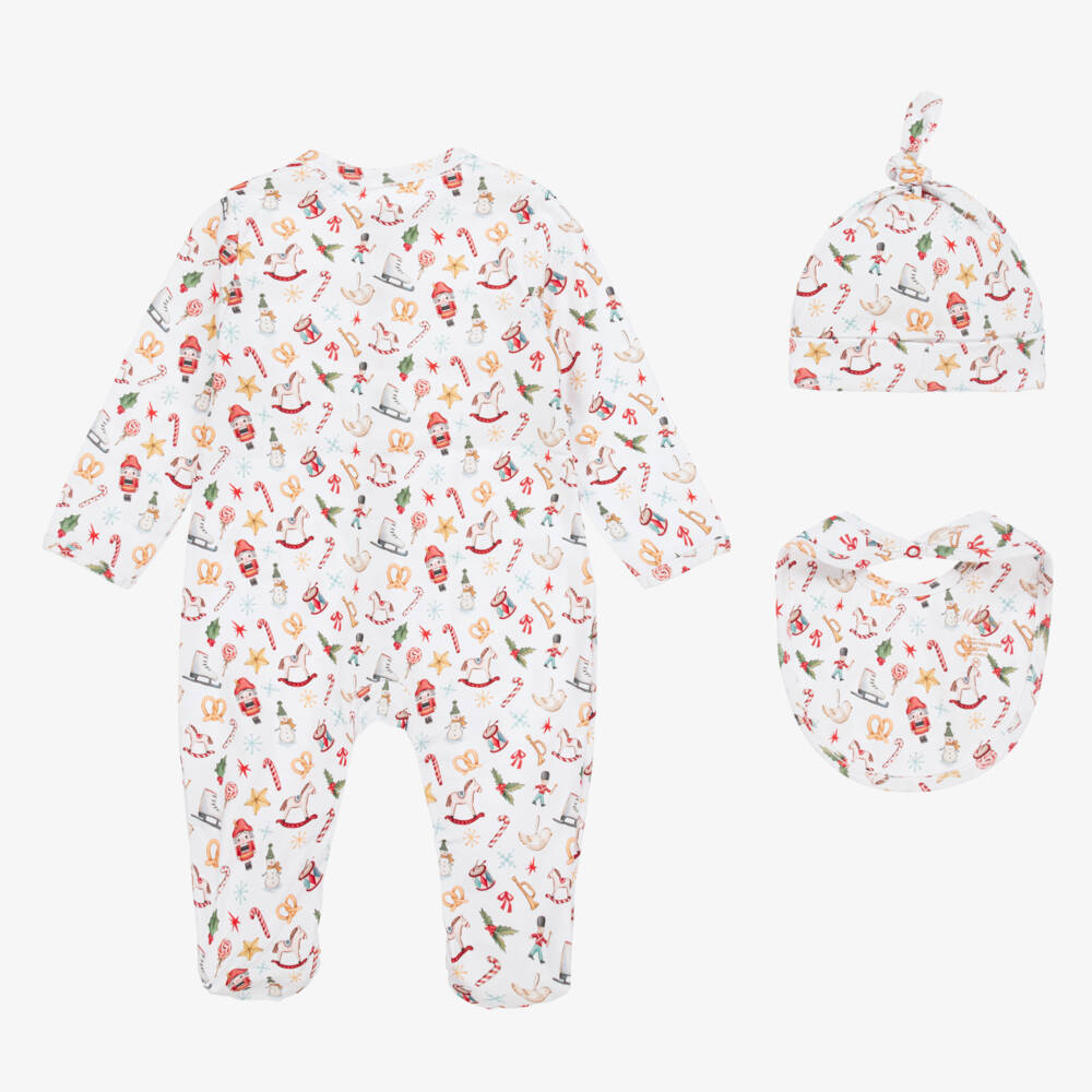 My Little Pie-Unisex Ivory Noel Babysuit Ensemble | Childrensalon Outlet