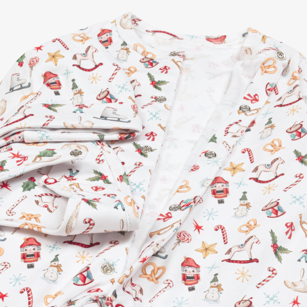 My Little Pie-Unisex Ivory Noel Babysuit Ensemble | Childrensalon Outlet