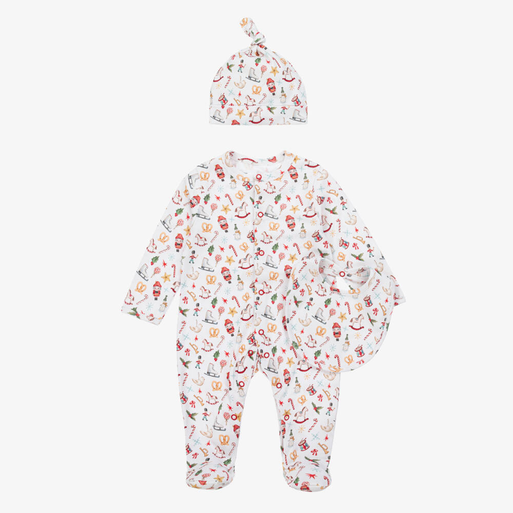 My Little Pie-Unisex Ivory Noel Babysuit Ensemble | Childrensalon Outlet