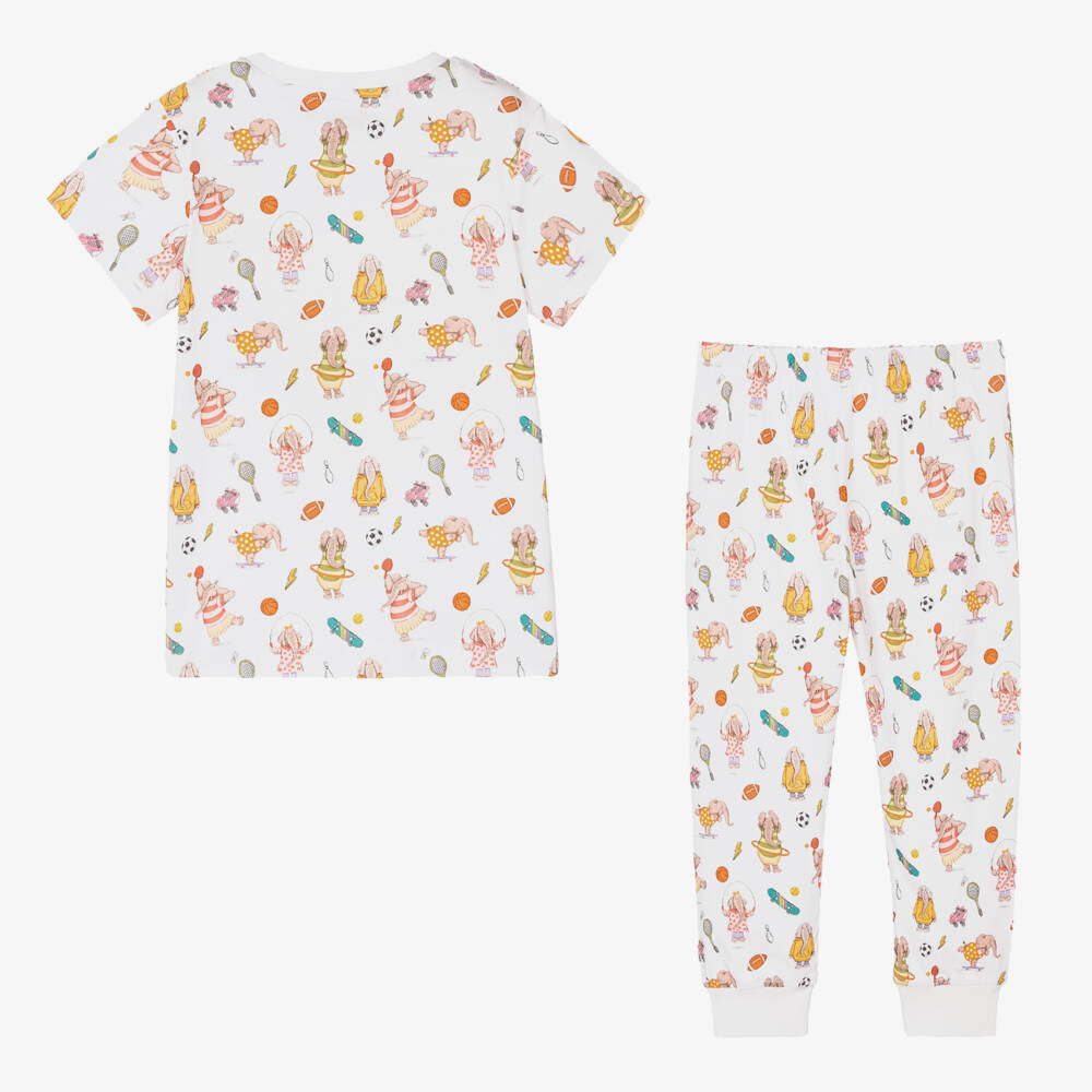 My Little Pie-Длинная белая пижама с акробатами | Childrensalon Outlet