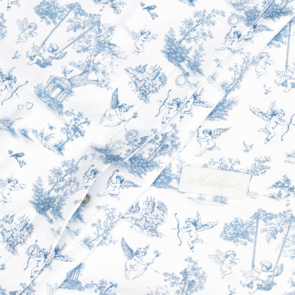 My Little Pie-White & Blue Celestia Supima Cotton Toddler Bed Set | Childrensalon Outlet