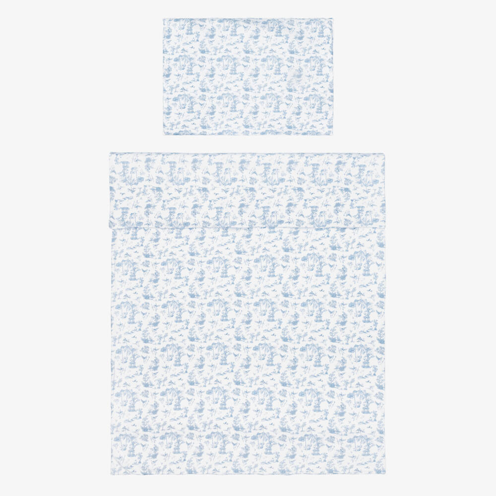 My Little Pie-White & Blue Celestia Supima Cotton Toddler Bed Set | Childrensalon Outlet