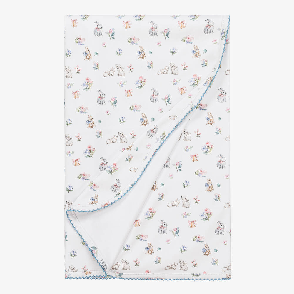 My Little Pie-White & Blue Supima Muffin Blanket (81cm) | Childrensalon Outlet
