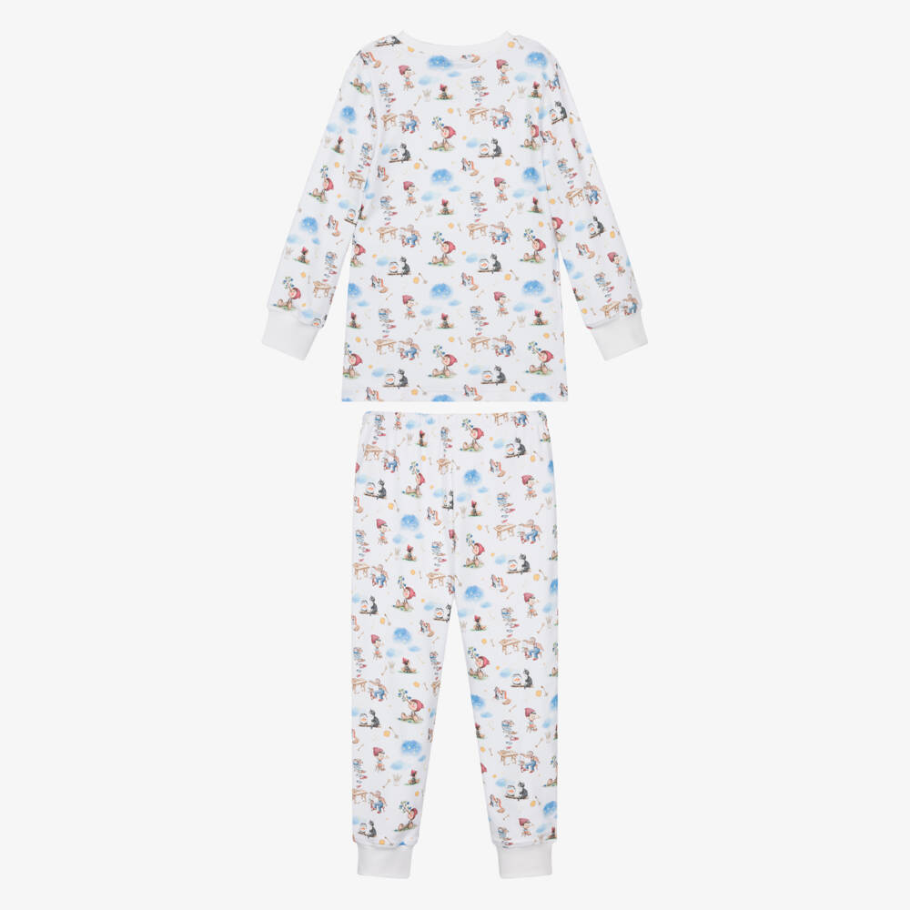 My Little Pie-White Pinocchio Print Pyjama | Childrensalon Outlet