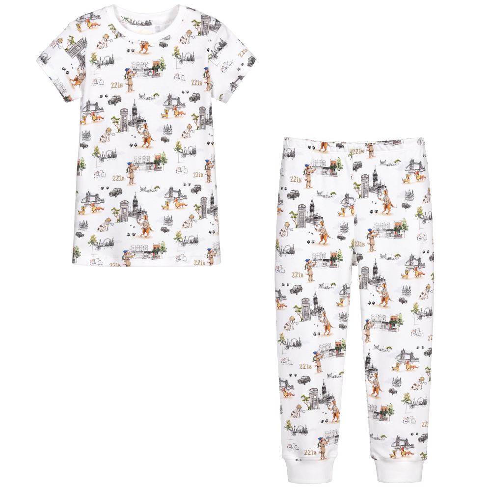 My Little Pie-White Sherlock Dogs Pyjamas | Childrensalon Outlet