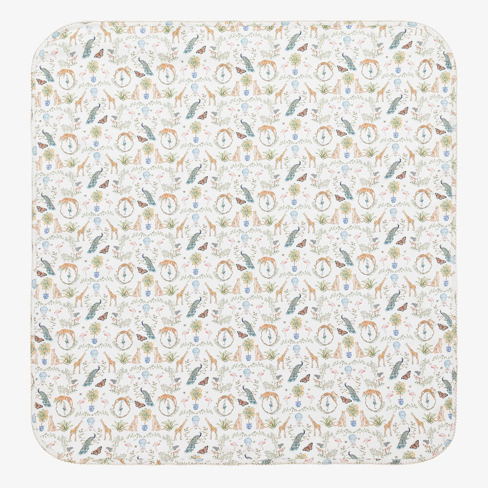 My Little Pie - White Supima Bohemian Blanket (81cm) | Childrensalon