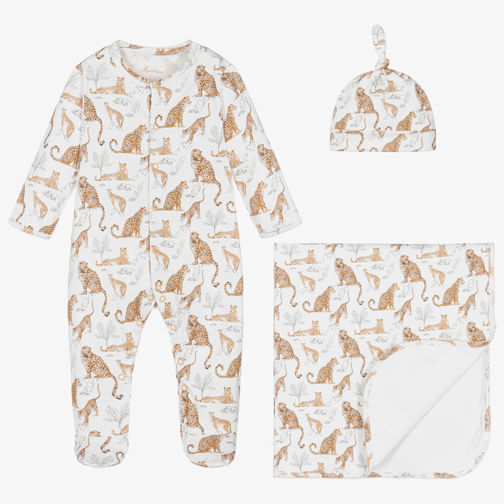 My Little Pie - Ensemble pyjama blanc panthère | Childrensalon