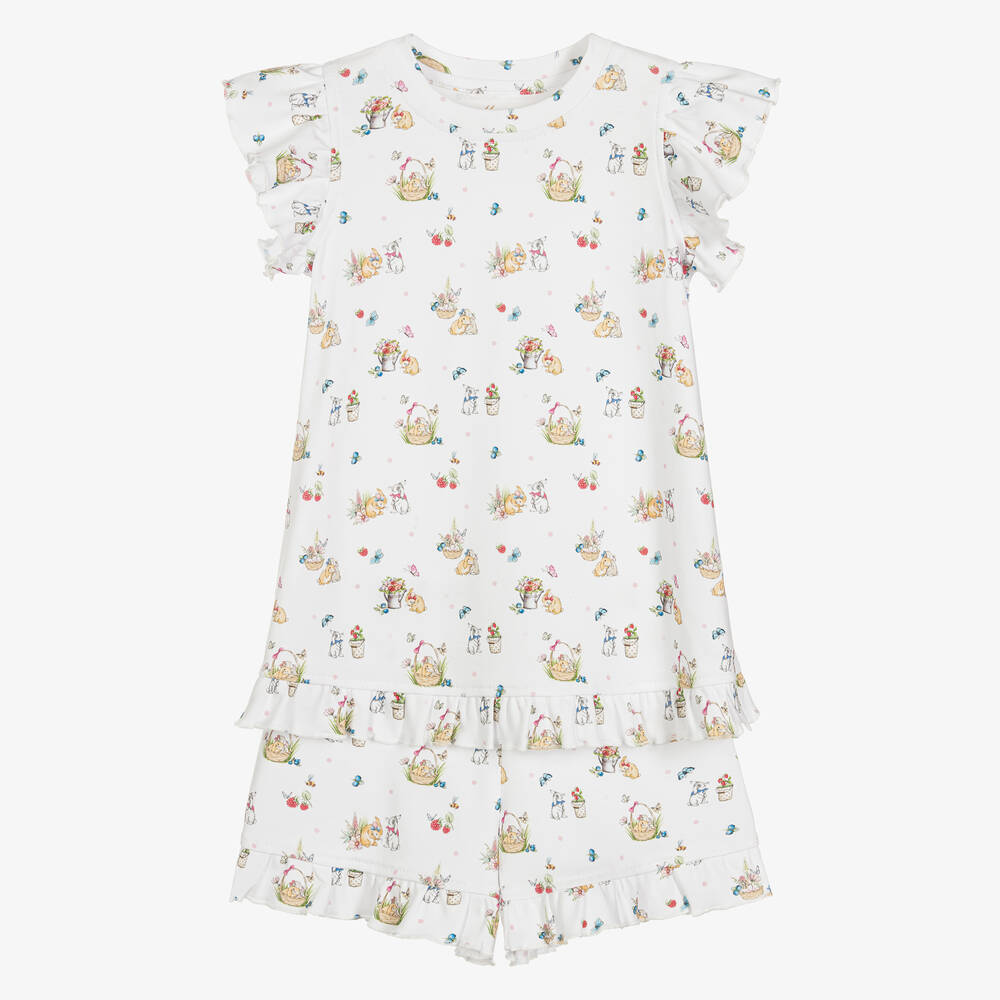 My Little Pie - White Supima Cotton Berries Pyjamas | Childrensalon