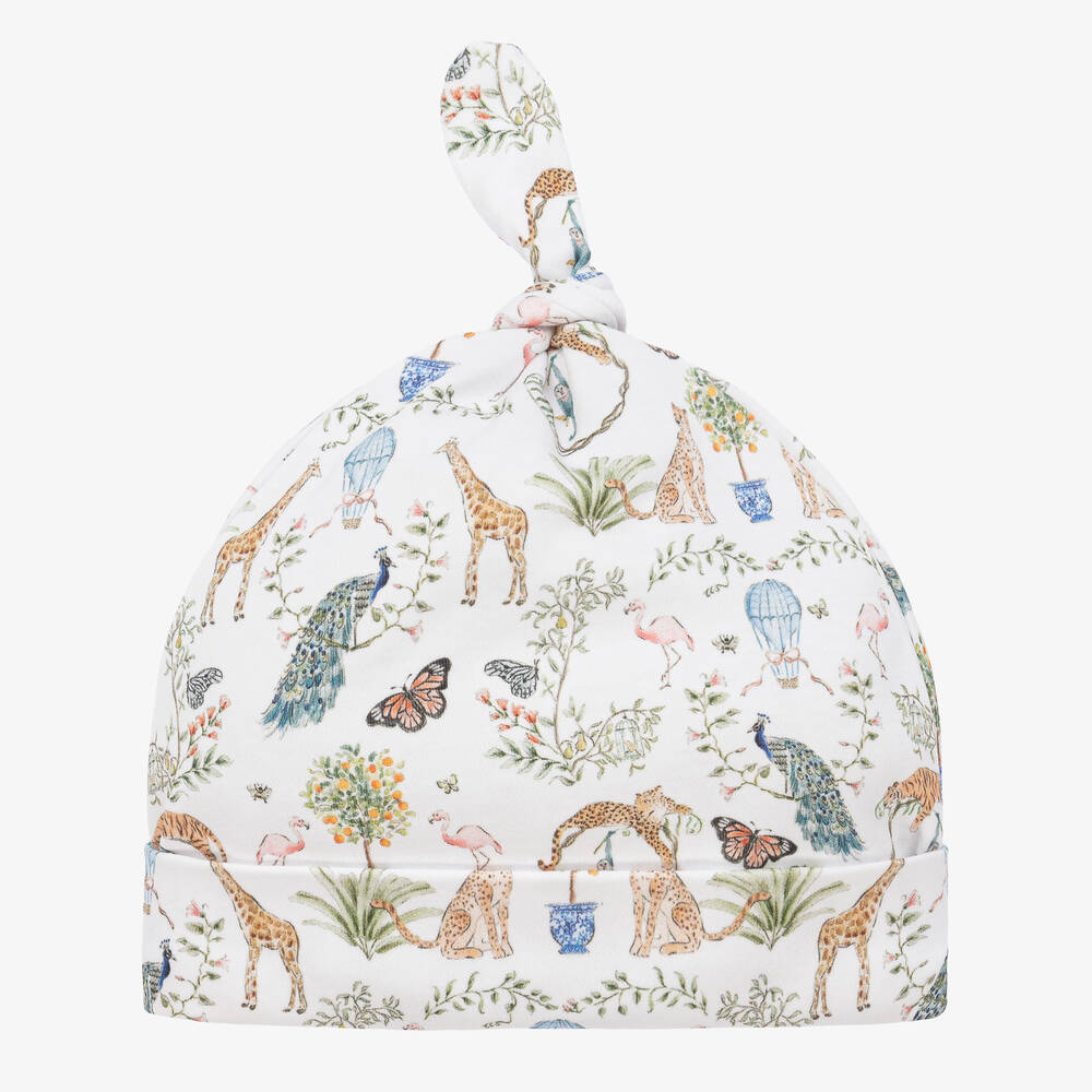 My Little Pie-White Supima Cotton Bohemian Hat | Childrensalon Outlet