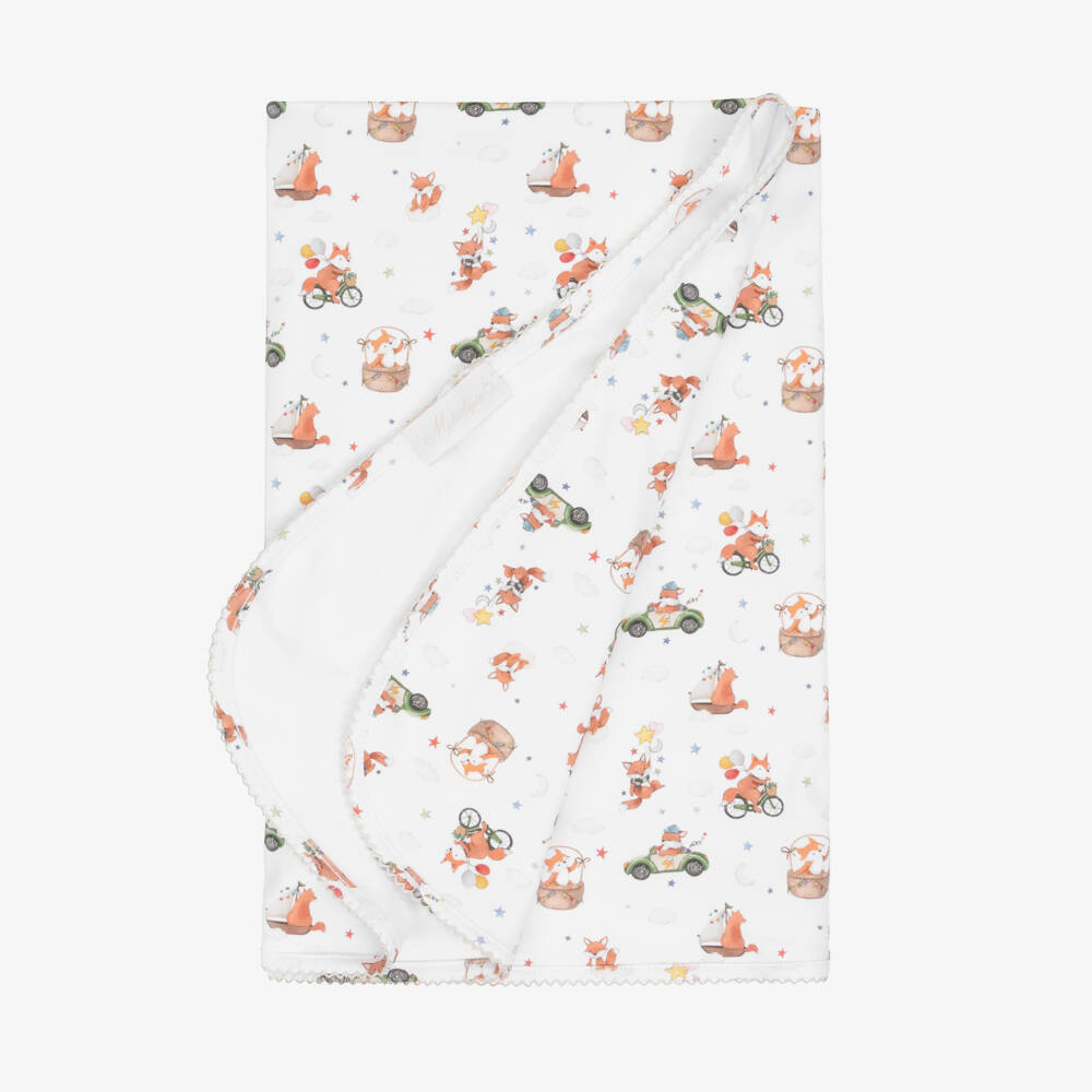 My Little Pie-White Supima Cotton Holidays Blanket (82cm) | Childrensalon Outlet