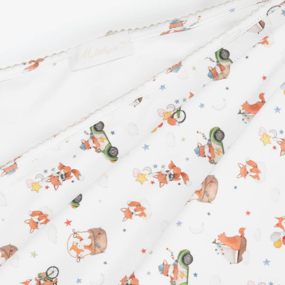 My Little Pie-White Supima Cotton Holidays Blanket (82cm) | Childrensalon Outlet