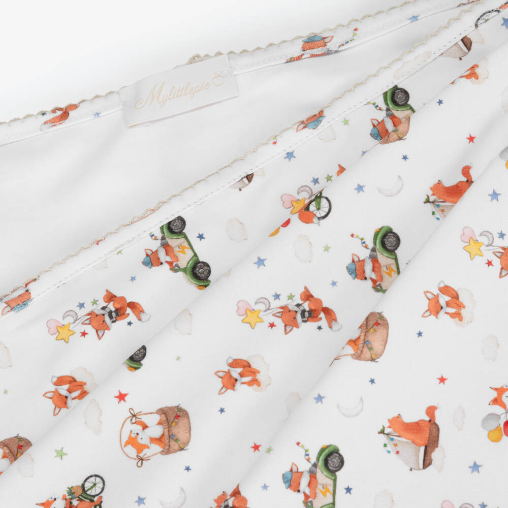 My Little Pie-White Supima Cotton Holidays Blanket (82cm) | Childrensalon Outlet