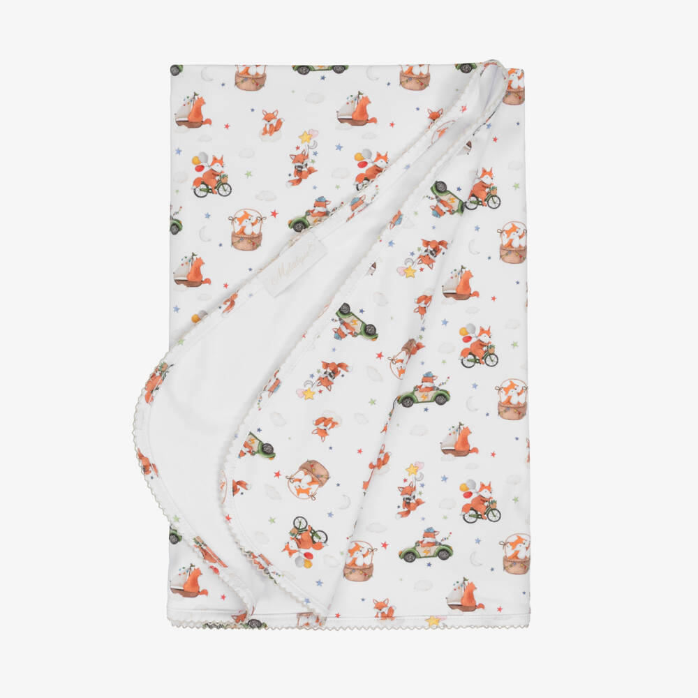 My Little Pie-White Supima Cotton Holidays Blanket (82cm) | Childrensalon Outlet