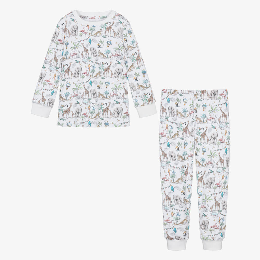 My Little Pie-White Supima Cotton Madagaskar Print Pyjamas | Childrensalon Outlet