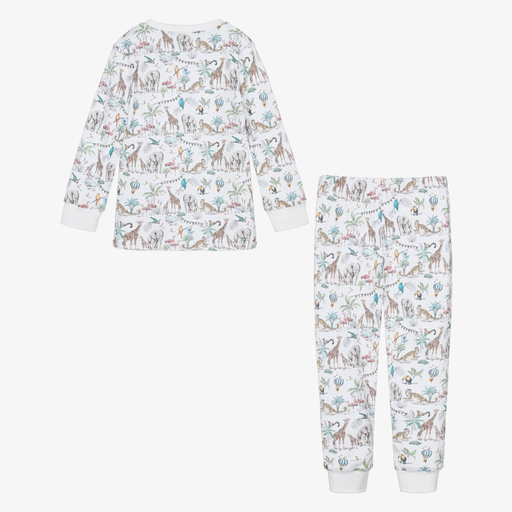 My Little Pie-White Supima Cotton Madagaskar Print Pyjamas | Childrensalon Outlet