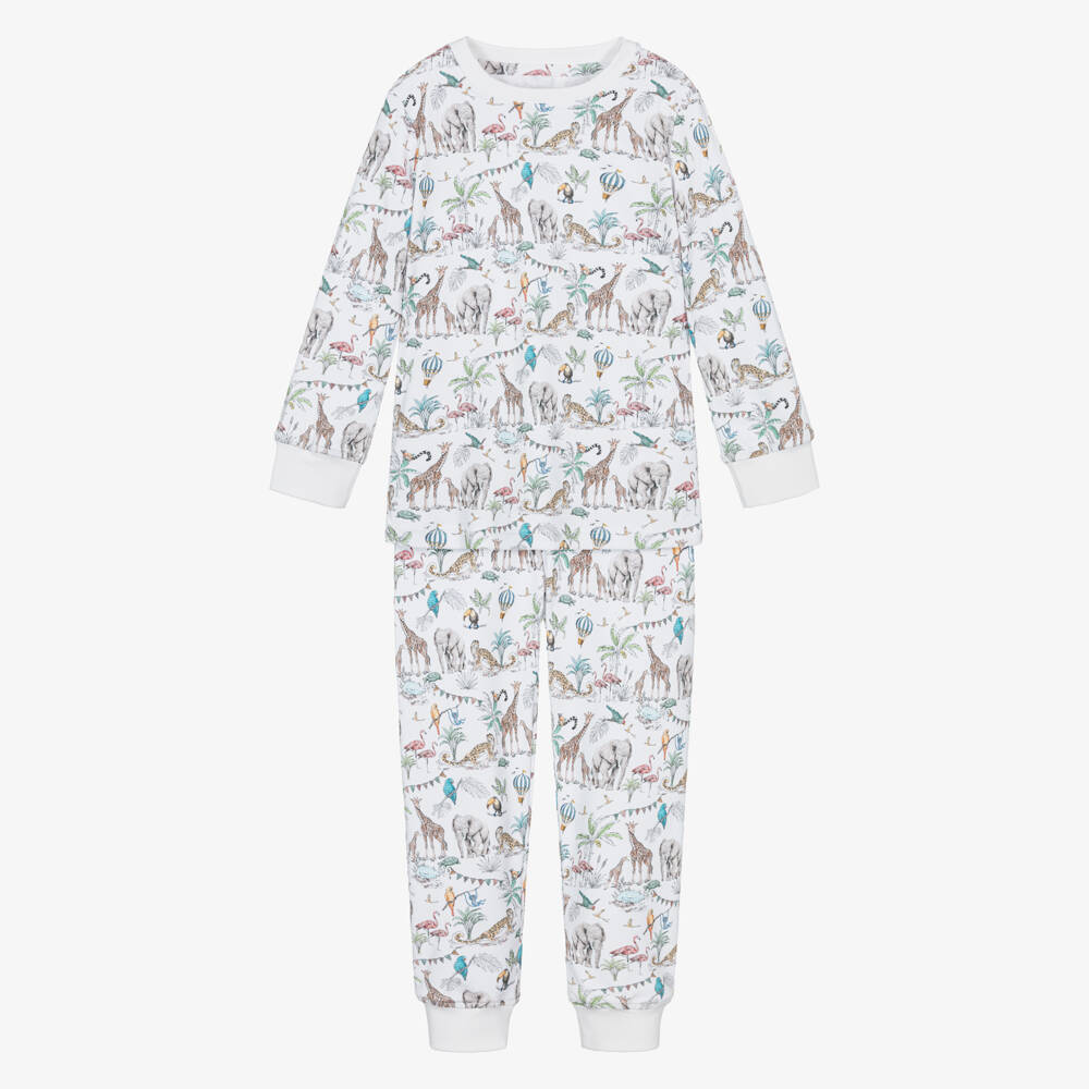 My Little Pie-White Supima Cotton Madagaskar Print Pyjamas | Childrensalon Outlet