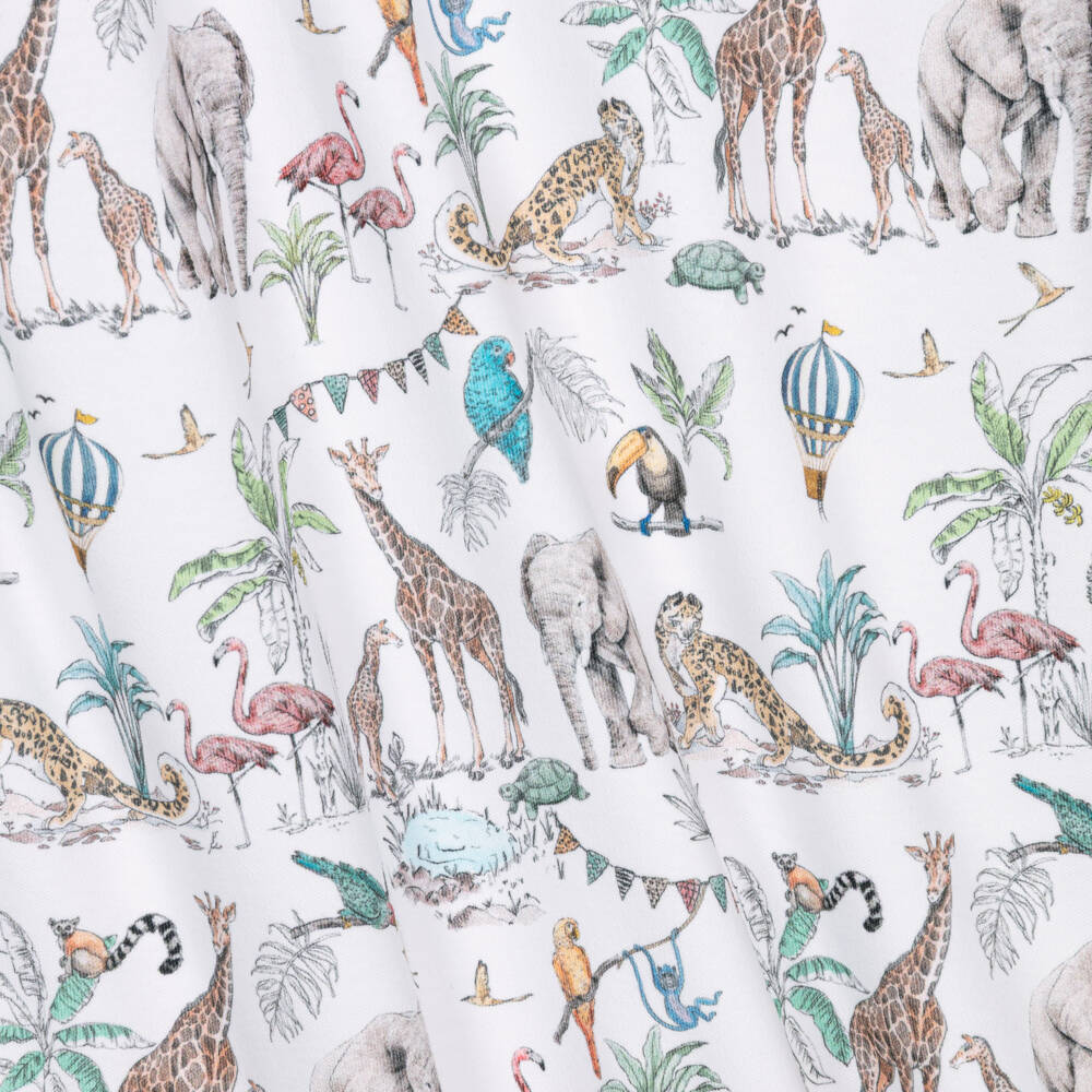 My Little Pie-White Supima Cotton Madagaskar Print Pyjamas | Childrensalon Outlet