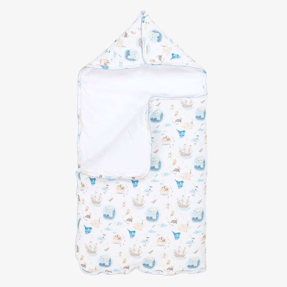 My Little Pie-White Supima Cotton Peter Pan Nest (80cm) | Childrensalon Outlet