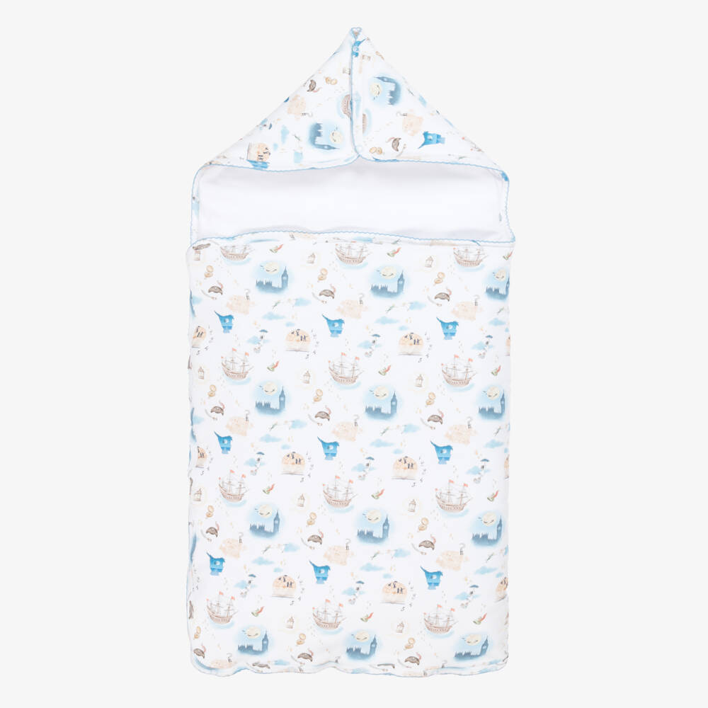 My Little Pie-White Supima Cotton Peter Pan Nest (80cm) | Childrensalon Outlet