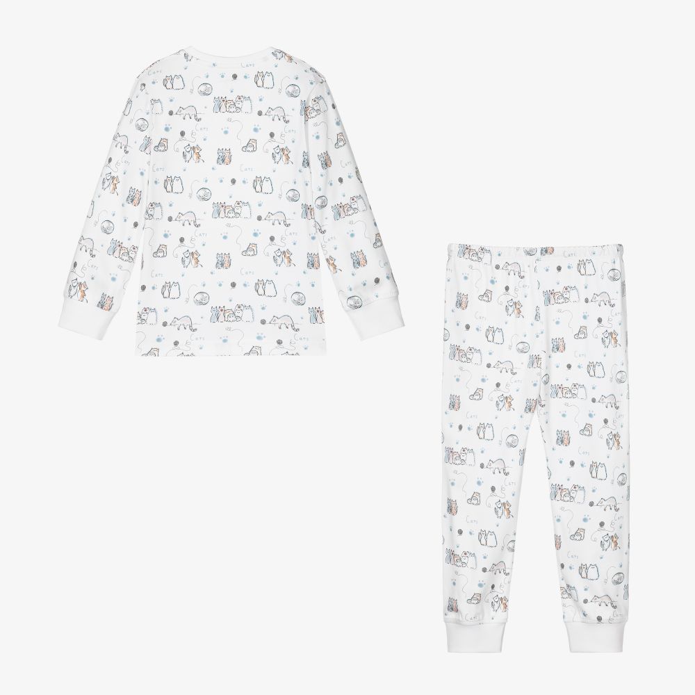 My Little Pie White Supima Cotton Pyjamas Childrensalon Outlet
