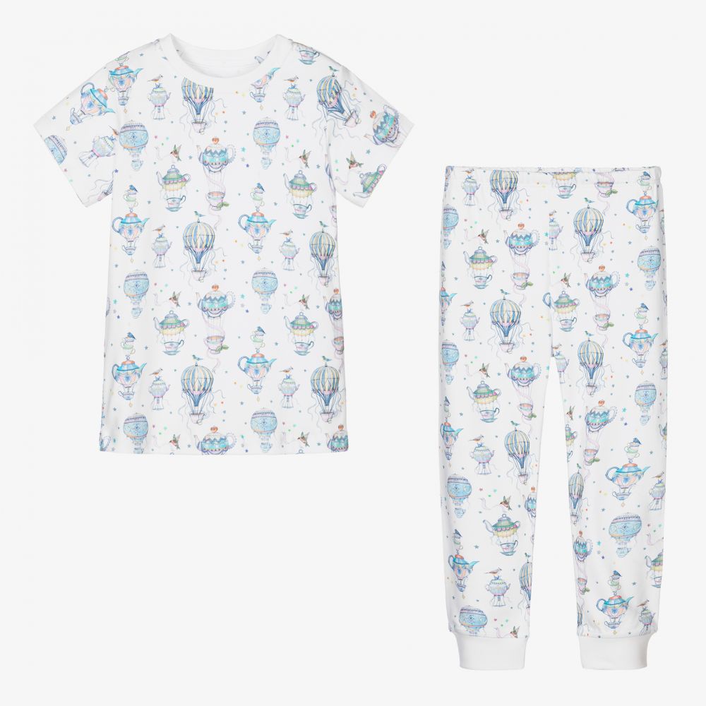 My Little Pie-Белая пижама из хлопка супима | Childrensalon Outlet