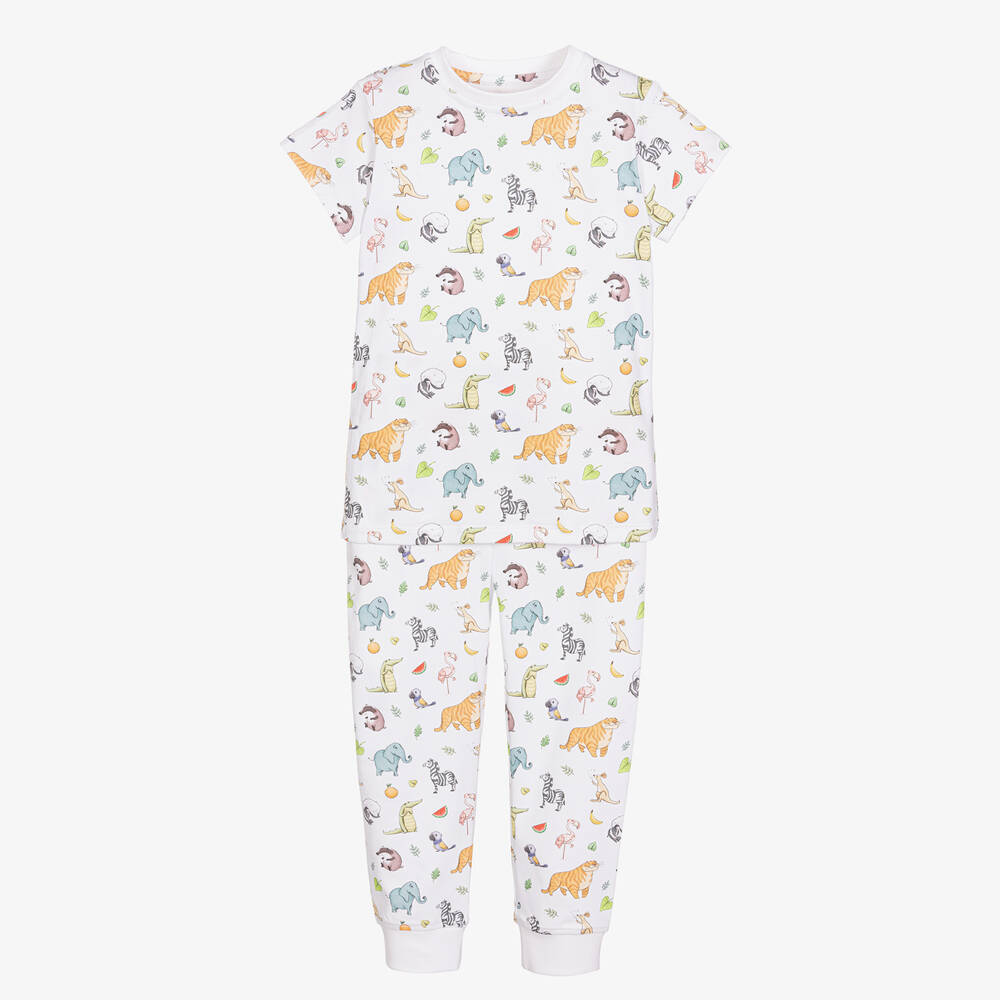 My Little Pie - Pyjama blanc en Supima Zooland | Childrensalon