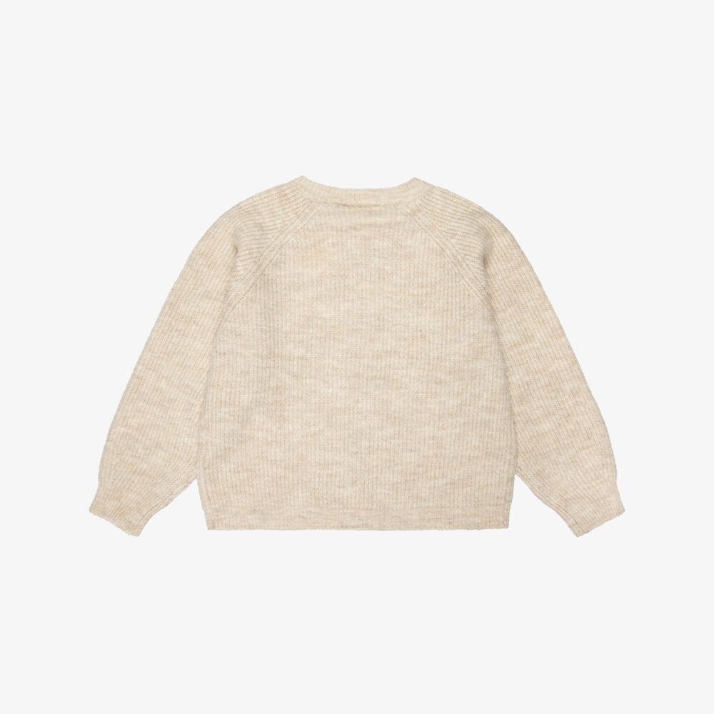 NAME IT-Beige Black Bows Cardigan | Childrensalon Outlet