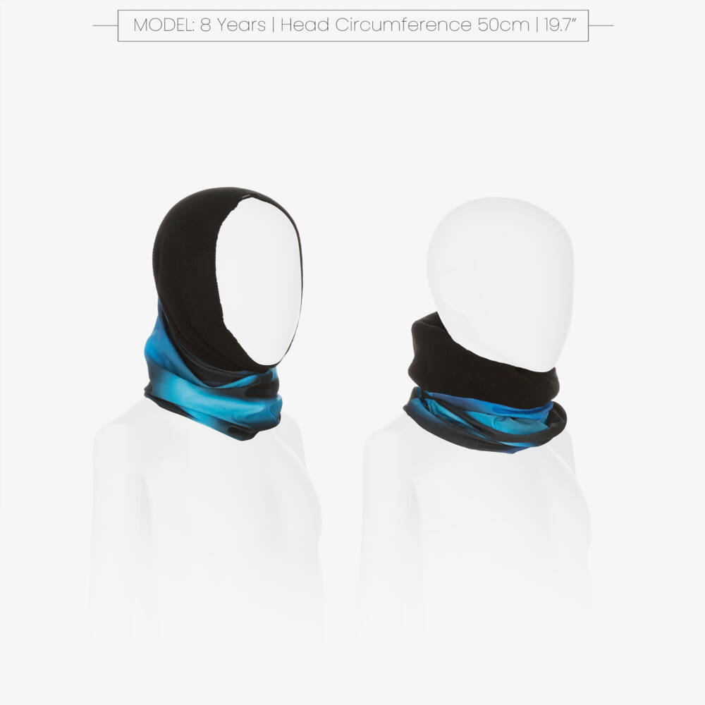 NAME IT-Black Fleece & Blue Jersey Multipurpose Snood | Childrensalon Outlet
