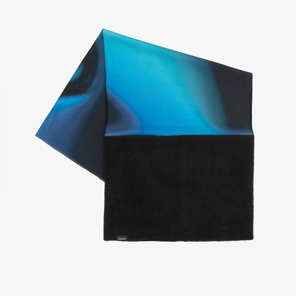 NAME IT-Black Fleece & Blue Jersey Multipurpose Snood | Childrensalon Outlet