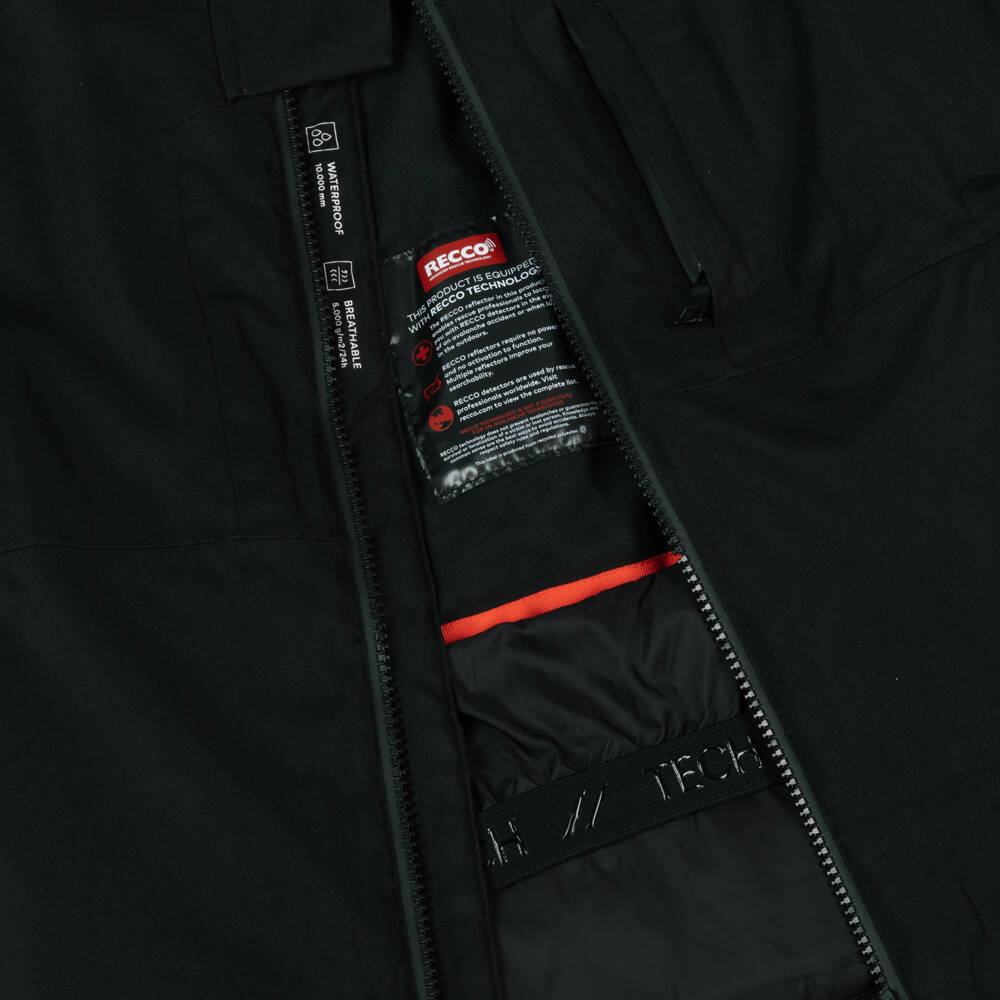 NAME IT-Black Technical Ski Jacket with Removable Hood | Childrensalon Outlet