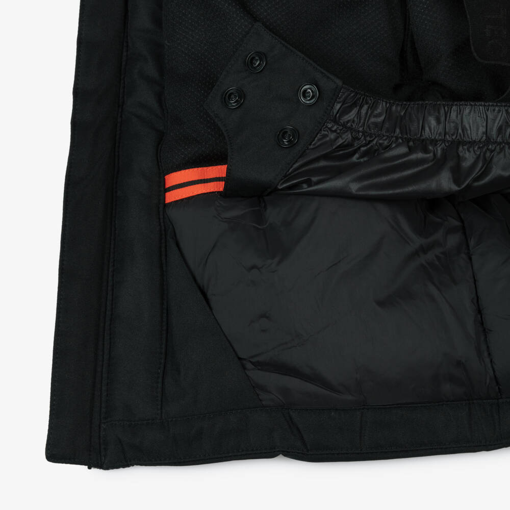 NAME IT-Black Technical Ski Jacket with Removable Hood | Childrensalon Outlet