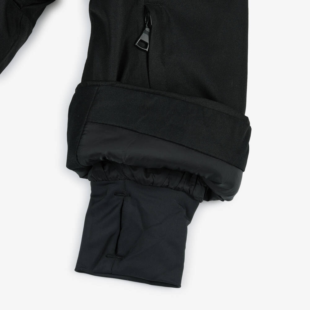 NAME IT-Black Technical Ski Jacket with Removable Hood | Childrensalon Outlet