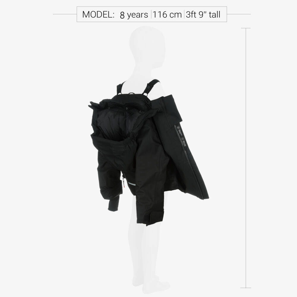 NAME IT-Black Technical Ski Jacket with Removable Hood | Childrensalon Outlet