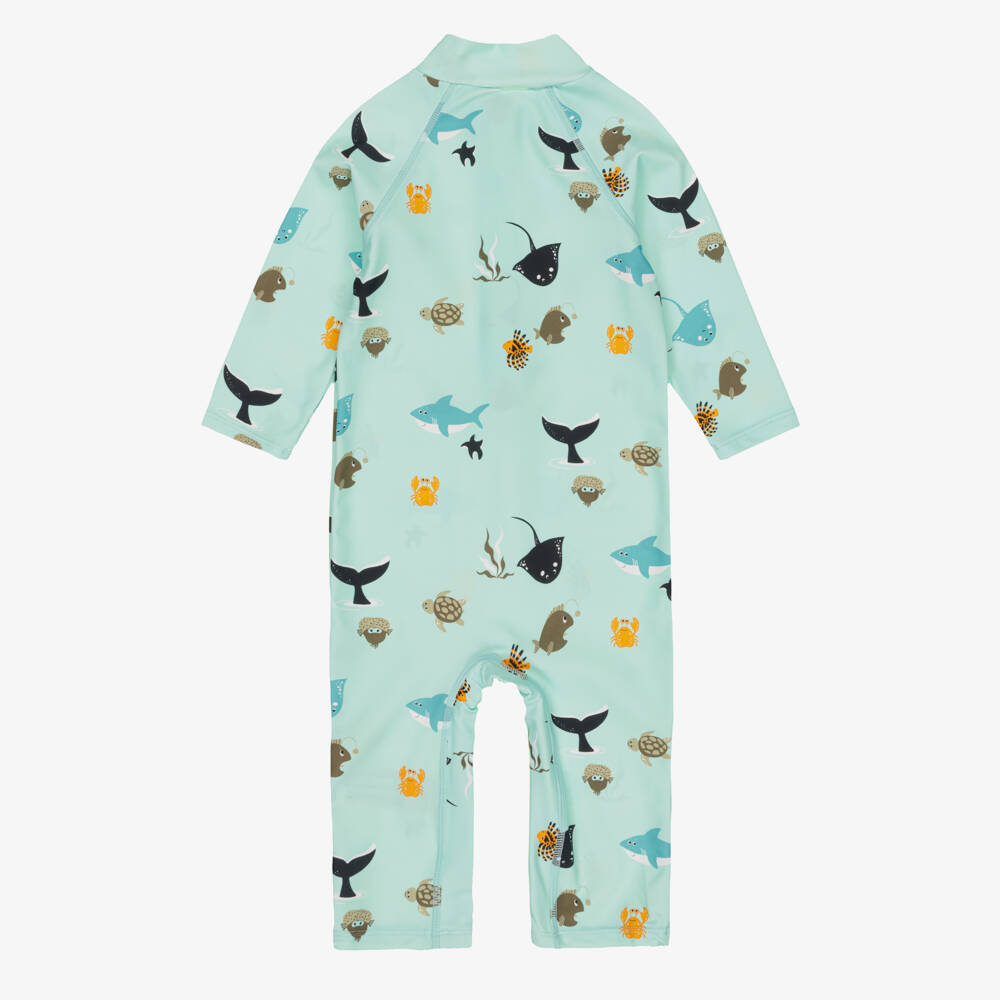 NAME IT-Boys Aqua Blue Sun Suit (UPF40+) | Childrensalon Outlet