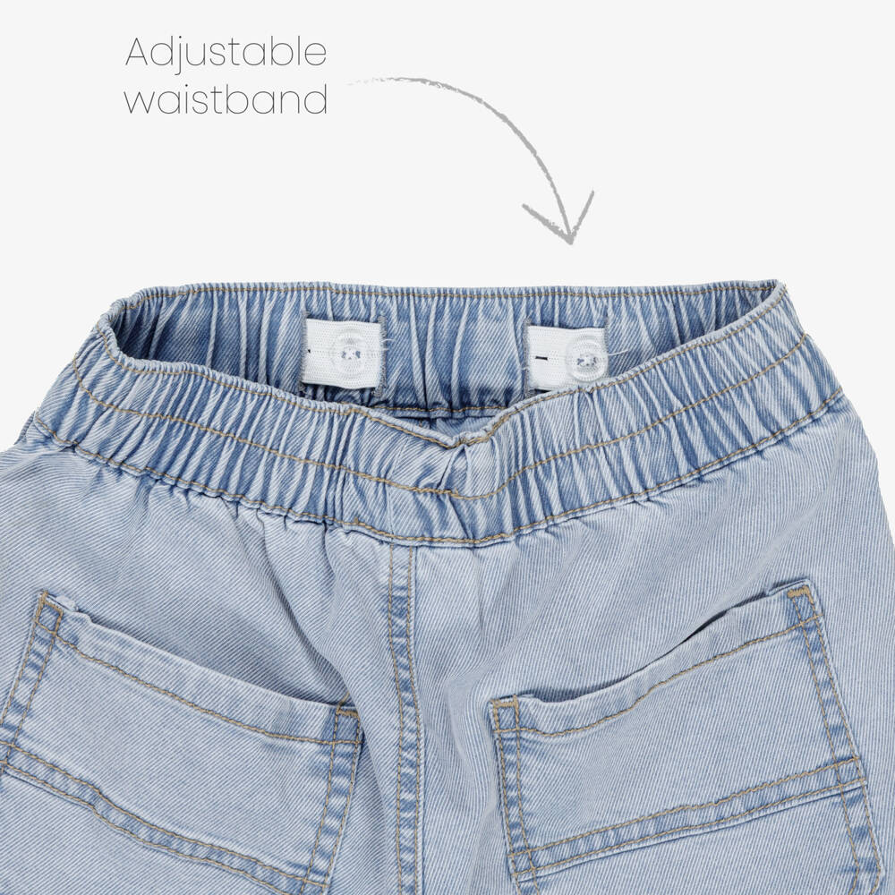 NAME IT-Boys Azure Tone Denim Cutoffs | Childrensalon Outlet